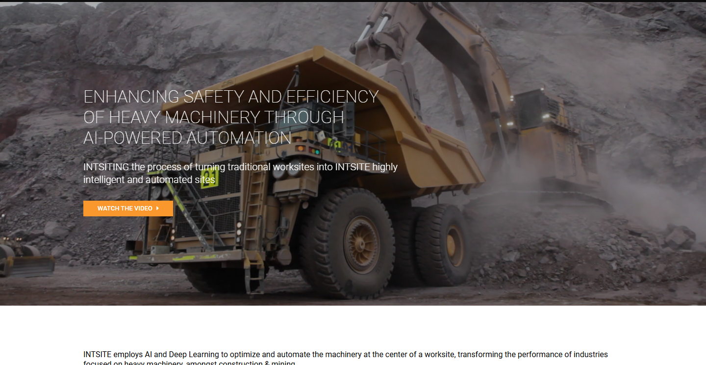 Intsite — AI-powered automation for heavy machinery